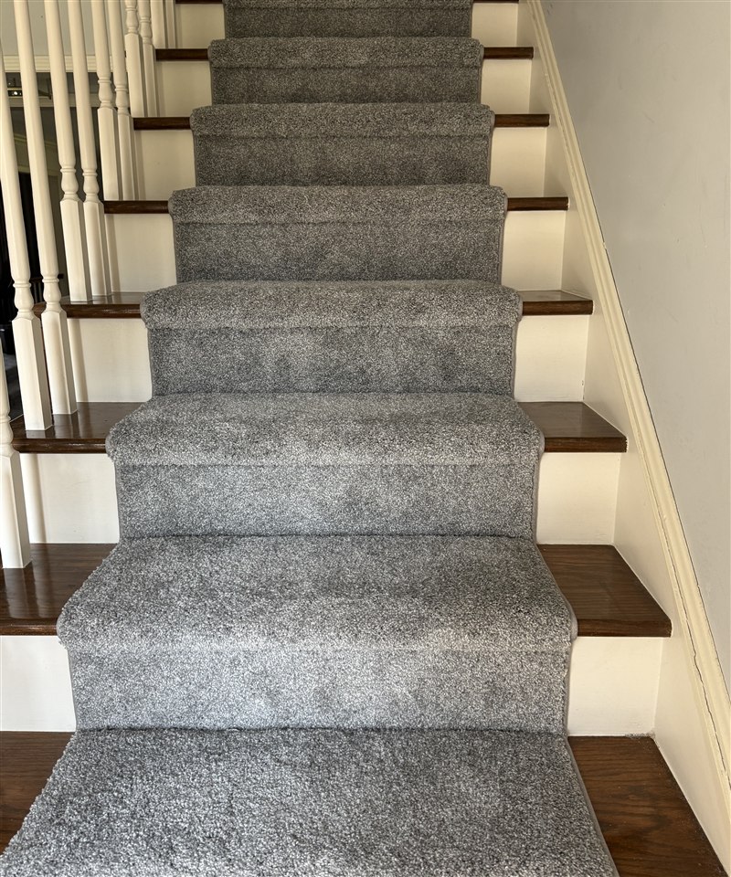 Carpet installation — staircase carpet install