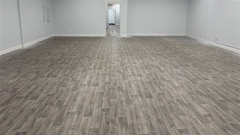Vinyl plank flooring — large commercial LVP installation